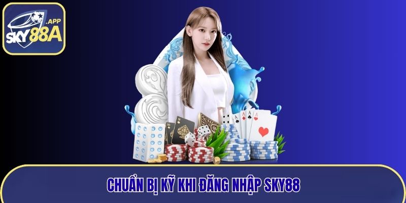 Chuẩn bị kỹ khi đăng nhập Sky88
