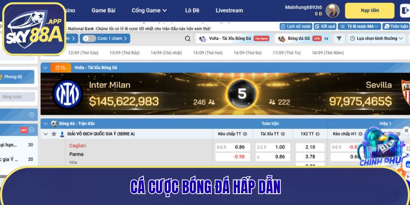 Cá cược bóng đá luôn rất được yêu thích