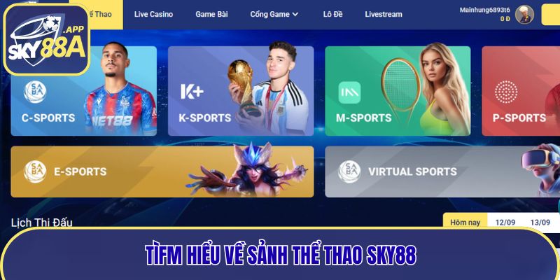 Sảnh thể thao Sky88 luôn rất hấp dẫn
