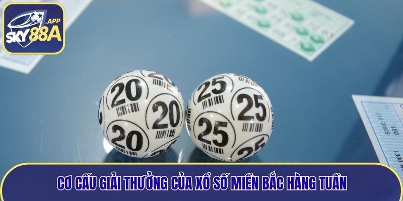 Cơ cấu giải thưởng của xổ số miền Bắc hàng tuần