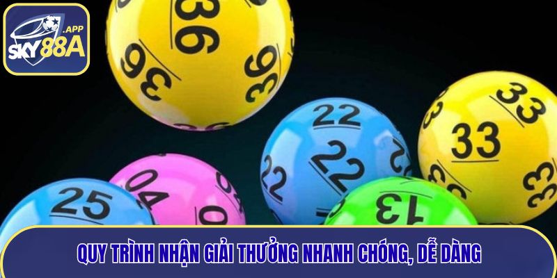 Quy trình nhận giải thưởng nhanh chóng, dễ dàng